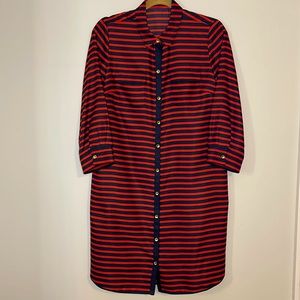 THE LIMITED stripe buttons down shirt dress